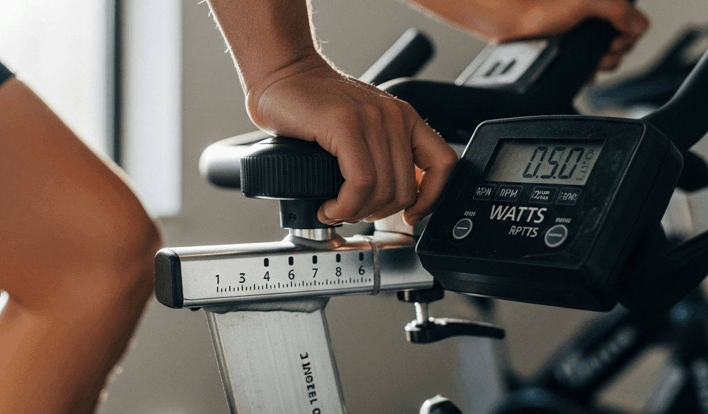 Professional photograph related to: Spin Bike Resistance Levels to Watts — What the Numbers Mean. Hi